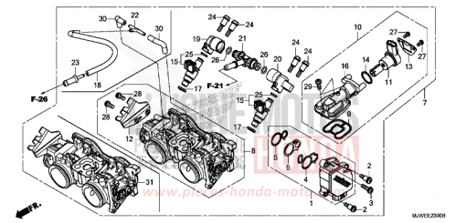 THROTTLE BODY CBR500RAJ de 2018